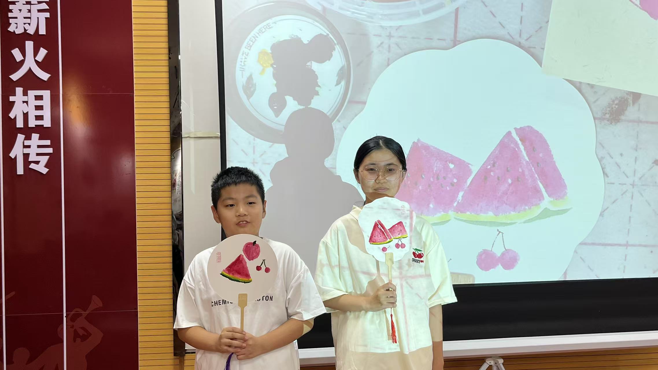 笔墨绘扇韵 研学传雅风——巨野县博物馆扇子写意画活动圆满落幕 主题活动 第5张