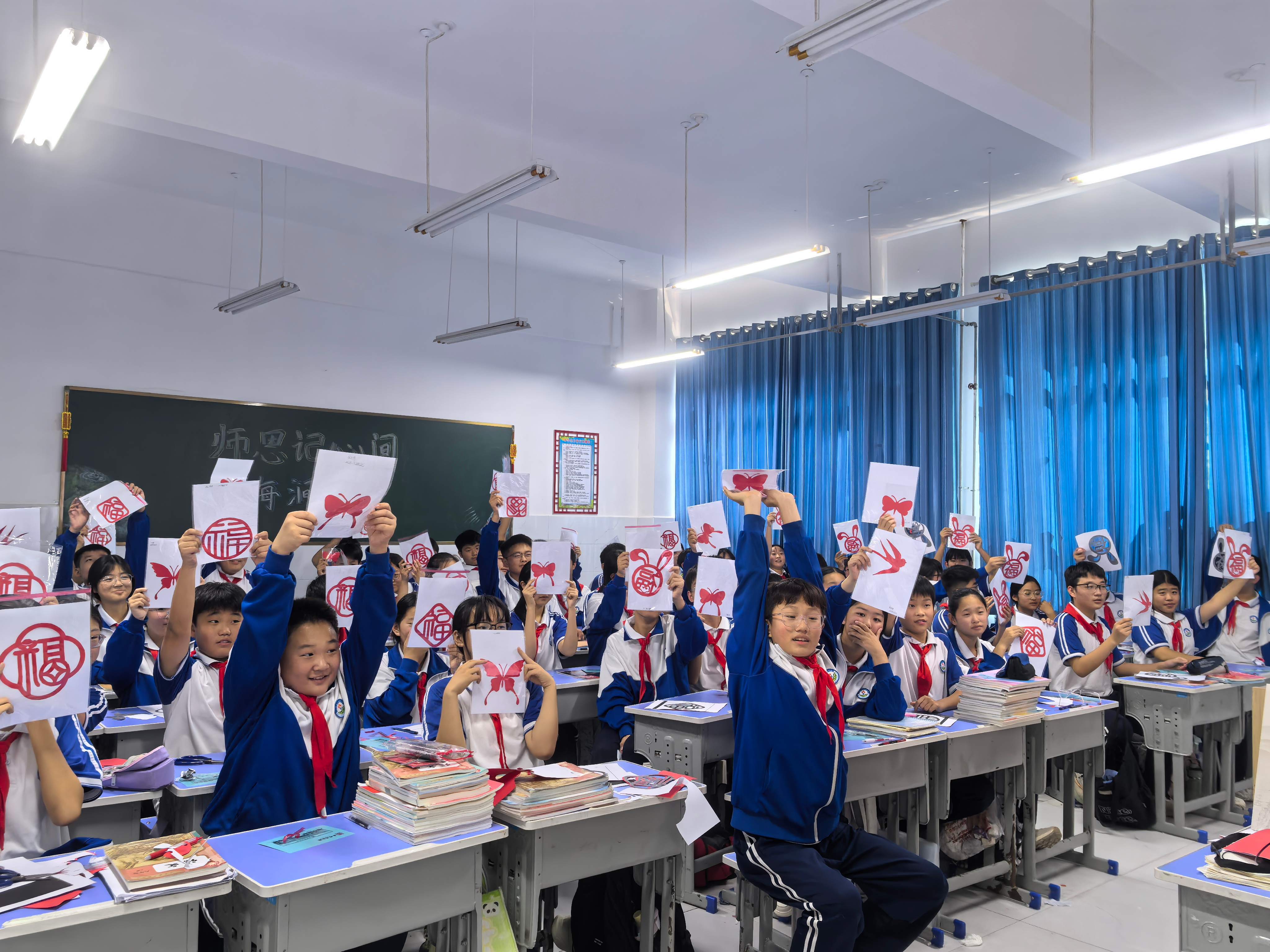 非遗剪纸进校园，文化传承润童心——巨野县博物馆走进万福路中学开展特色课程 主题活动 第7张